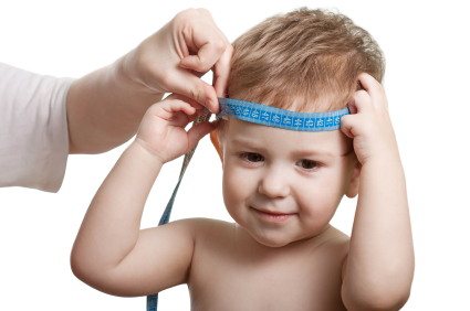 Measuring a child's head